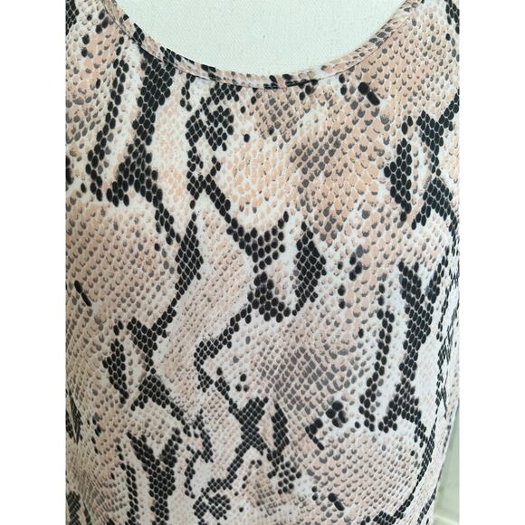 Express, Snake Print Open Back Tank Top - Size M - Picture 4 of 5